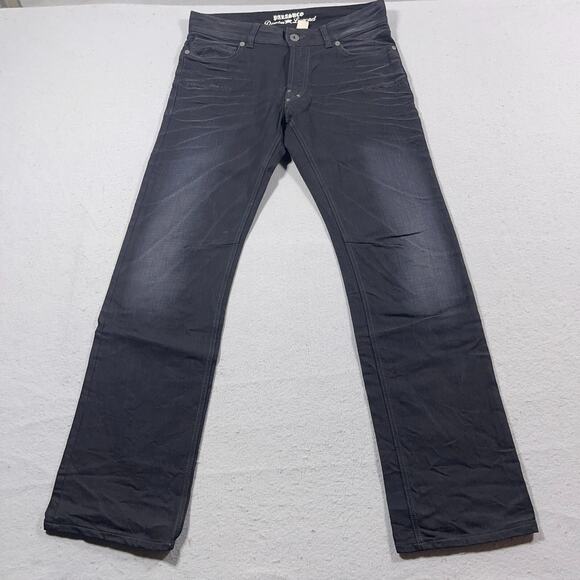 Parasuco Jeans Men 33x33 Black Slim Fit Denim Stretch Straight Leg Stylish Urban